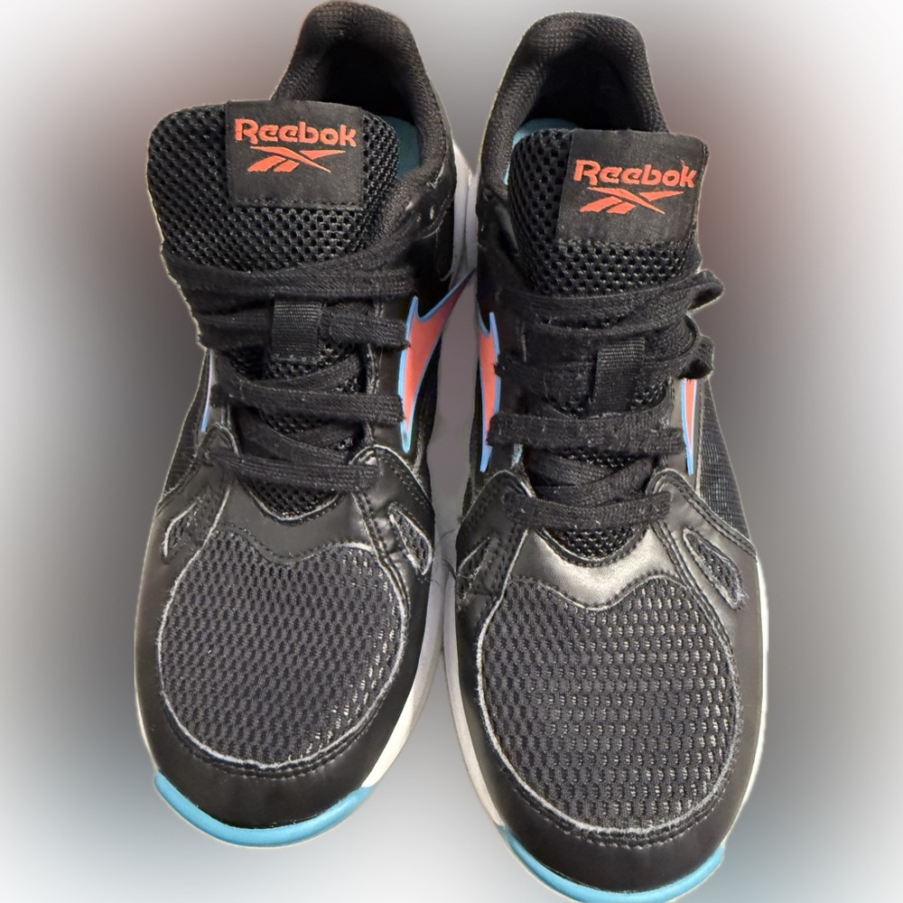 Reebok Kids Black and Red Sneakers